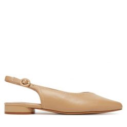 Sandały Lasocki. Brązowe sandały damskie Lasocki, bez wzorów, bez obcasa, na płaskiej podeszwie, bez zapięcia. Za 179.99 zł.