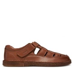 Sandały Go Soft. Brązowe sandały męskie GO SOFT, bez zapięcia. Za 199.99 zł.