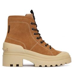 Trapery Pepe Jeans. Brązowe śniegowce i trapery damskie Pepe Jeans, z jeansu. Za 499.99 zł.