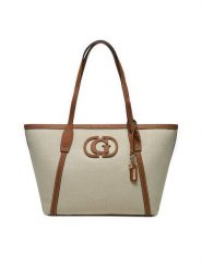 Guess Torebka HWAG95 24230 Beżowy. Brązowe torebki do ręki damskie Guess, z aplikacjami, z materiału, bez dodatków. Za 729.99 zł.