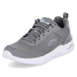 Buty do chodzenia damskie Skechers Skechair Dynamight. Szare obuwie sportowe damskie Skechers, bez wzorów, z materiału, trekkingowe. Za 279.00 zł.