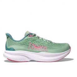 Buty do biegania damskie Hoka One One Mach 6. Zielone obuwie sportowe damskie Hoka One One, bez wzorów, do biegania. Za 928.00 zł.