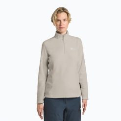 Bluza trekkingowa damska Jack Wolfskin Taunus Hz. Brązowe bluzy damskie Jack Wolfskin, bez wzorów, bez kaptura, narciarskie. Za 199.99 zł.