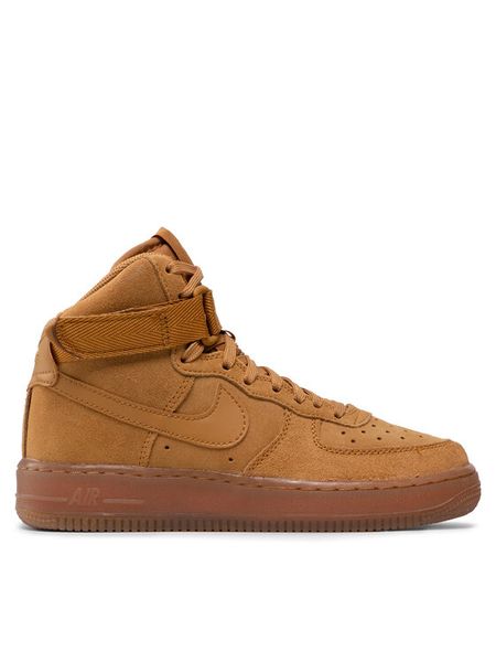 Nike Sneakersy Air Force 1 High Lv 8 3 (GS) CK0262 700 Żółty. Żółte buty sportowe dziewczęce Nike, bez wzorów, ze skóry, bez zapięcia. Za 359.99 zł.