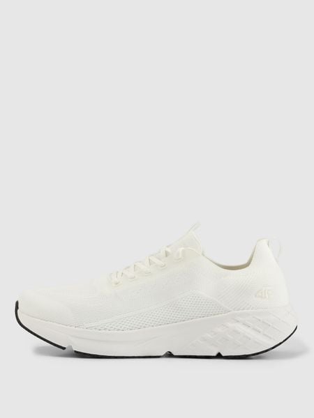 4F Niskie sneakersy sportowe VELOCORE męskie - białe 40. Białe buty sportowe męskie 4f, z dresówki, bez zapięcia, do biegania. W wyprzedaży za 199.99 zł.
