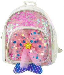 LeanToys Plecak Dziecięcy Cekiny Tiulowa Kokarda Biały 20cm 3,8L EDUKAMP. Białe torby i plecaki dziecięce LEANToys, z tiulu. Za 29.68 zł.