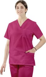 Visent BLUZA MEDYCZNA DAMSKA BLUZA LEKARSKA amarant XXXXL. Bluzy damskie Visent, bez wzorów, bez kaptura. Za 59.99 zł.