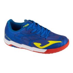 Buty halowe do piłki nożnej chłopięce, Evolution Jr 26 EVJS IN. Niebieskie buty sportowe chłopięce Joma, bez wzorów, bez zapięcia, do piłki nożnej. Za 149.99 zł.