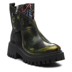 Botki Maciejka. Czarne botki damskie Maciejka, bez obcasa, na płaskiej podeszwie, bez zapięcia. Za 549.99 zł.