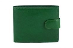 Portfel męski skórzany Barberini's - Zielony ciemny. Zielone portfele męskie Barberinis, bez wzorów, ze skóry. Za 119.99 zł.