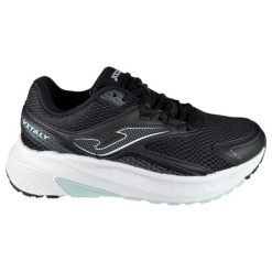 Buty do biegania damskie Joma Vitaly black. Czarne obuwie sportowe damskie Joma, bez wzorów, z gumy, do biegania. Za 169.99 zł.