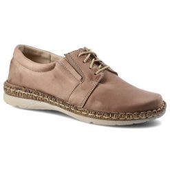 Półbuty damskie Wasak, z miękkiej skóry naturalnej licowej i na płaskim obcasie, cappuccino, 537. Brązowe półbuty damskie Wasak, bez wzorów, ze skóry, klasyczne, bez obcasa, na płaskiej podeszwie, bez zapięcia. Za 237.99 zł.