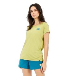 Koszulka damska Protest Gia. Zielone t-shirty damskie Protest, l, bez wzorów, z materiału, eleganckie, bez kołnierzyka. Za 190.00 zł.