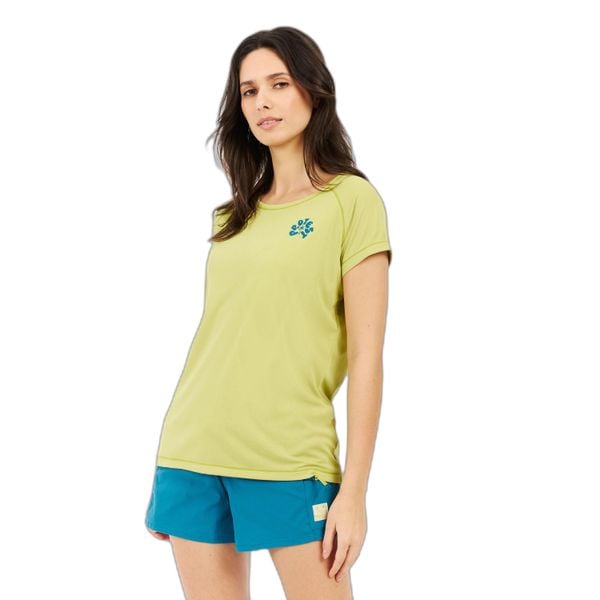 Koszulka damska Protest Gia. Zielone t-shirty damskie Protest, l, bez wzorów, z materiału, eleganckie, bez kołnierzyka. Za 190.00 zł.