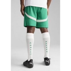 Męskie szorty Senegal 2025 PUMA Sport Green White. Białe krótkie spodenki sportowe męskie Puma, m, z aplikacjami, do piłki nożnej. Za 199.00 zł.