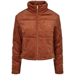 Kurtka damska Urban Classics corduroy puffer. Czerwone kurtki damskie Urban Classics, xs, bez wzorów, z puchu, bez kaptura. Za 301.25 zł.