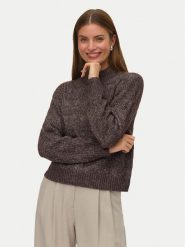 Vero Moda Golf Virgo 10331875 Brązowy Regular Fit. Brązowe swetry damskie Vero Moda, s, bez wzorów, z syntetyku, bez kołnierzyka, bez ramiączek, bez kaptura. Za 179.99 zł.