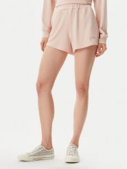 Guess Szorty materiałowe O5GD06 KCQP2 Różowy Regular Fit. Czerwone szorty damskie Guess, xl, z aplikacjami, z materiału. Za 89.99 zł.
