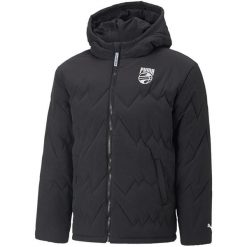Kurtka wiatrówka męska Puma WindCell 536188 01. Czarne kurtki męskie Puma, l, bez wzorów, z materiału, biznesowe, z kapturem. Za 259.00 zł.