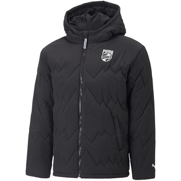 Kurtka wiatrówka męska Puma WindCell 536188 01. Czarne kurtki męskie Puma, l, bez wzorów, z materiału, biznesowe, z kapturem. Za 259.00 zł.
