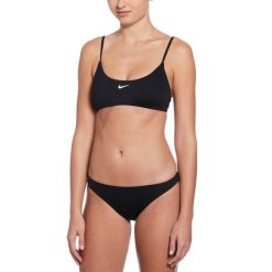 Strój pływacki dwuczęściowy damski Nike Essential Bralette Bikini. Czarne bikini damskie Nike, m, bez wzorów. Za 149.99 zł.