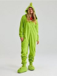 Kapcie Grinch - zielony. Zielone kapcie damskie Sinsay, bez wzorów. Za 39.99 zł.