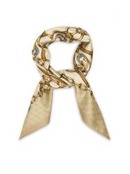 Guess Apaszka AW5415 POL03 Beżowy. Brązowe rękawiczki damskie Guess, z aplikacjami, z materiału. Za 159.99 zł.