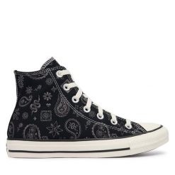 Trampki Converse. Czarne trampki i tenisówki damskie Converse, bez wzorów, retro, bez zapięcia. Za 379.99 zł.