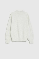Sweter z golfem biały. Białe swetry damskie MOODO, l, bez wzorów, z poliamidu, bez kołnierzyka, bez ramiączek, bez kaptura. Za 149.99 zł.