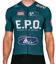 Koszulka Kolarska Męska LUXA E.P.O. Teal Green. Zielone koszulki sportowe męskie LUXA, l, bez wzorów, z materiału, bez kołnierzyka, bez ramiączek, na fitness i siłownię. Za 449.00 zł.