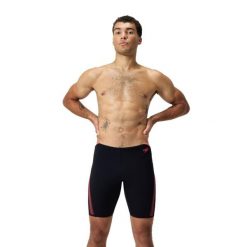 Kąpielówki męskie spodenki kąpielowe Speedo Hyperboom Jammer. Czarne kąpielówki męskie Speedo, m, bez wzorów, do pływania. Za 169.99 zł.