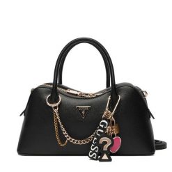 Torebka Guess. Czarne torebki do ręki damskie Guess, z aplikacjami, klasyczne, bez dodatków. Za 639.99 zł.