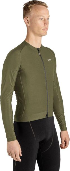 Gripgrab Pacr Long Sleeve Jersey Olive Green - M. Zielone bluzki z długim rękawem męskie GRIPGRAB, m, bez wzorów, z jersey, bez kołnierzyka. Za 561.99 zł.
