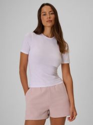 4F T-shirt slim gładki damski - biały S. Białe t-shirty damskie 4f, s, bez wzorów, z materiału, bez kołnierzyka. Za 59.99 zł.