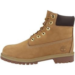 Buty alpinistyczne Kobieta TIMBERLAND PREM 6 IN LACE WATERPROOF BPPT Medium. Brązowe obuwie sportowe damskie Timberland, bez wzorów, z zamszu. Za 629.00 zł.