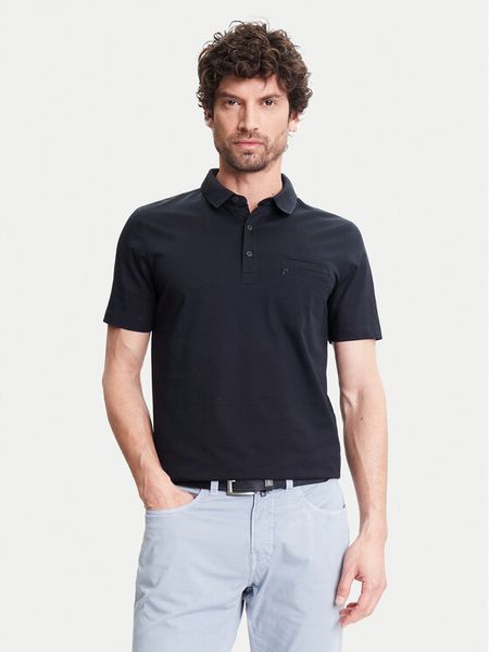 Pierre Cardin Polo C5 21514.2122 Granatowy Regular Fit. Niebieskie koszulki polo męskie Pierre Cardin, m, bez wzorów, z bawełny, bez ramiączek. Za 219.99 zł.
