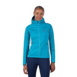 Damska kurtka narciarska z kapturem Rossignol Genetys. Niebieskie kurtki snowboardowe damskie Rossignol, bez wzorów, z kapturem, narciarskie. Za 655.55 zł.