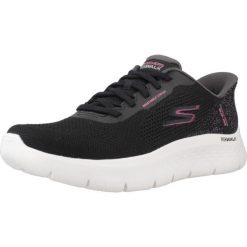 Buty SKECHERS GO WALK FLEX SAFIYA Czarny. Czarne obuwie sportowe damskie Skechers, bez wzorów, z tkaniny, trekkingowe, Skechers Sport. Za 404.93 zł.