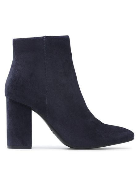 Jenny Fairy Botki LS5580-01 Granatowy. Niebieskie botki damskie Jenny Fairy, z materiału, bez obcasa, na słupku, bez zapięcia. Za 119.99 zł.