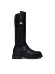 Elisabetta Franchi Oficerki F4A6-E0709-1333 Czarny. Czarne buty zimowe dziewczęce Elisabetta Franchi, bez wzorów, ze skóry, bez zapięcia. Za 1,214.00 zł.