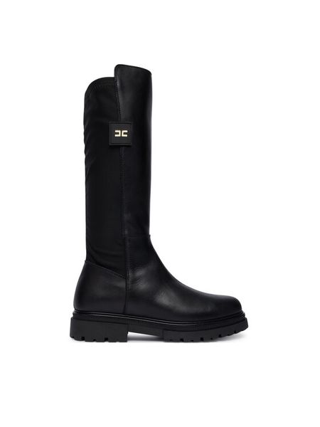 Elisabetta Franchi Oficerki F4A6-E0709-1333 Czarny. Czarne buty zimowe dziewczęce Elisabetta Franchi, bez wzorów, bez zapięcia. Za 1,219.00 zł.