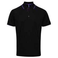 Męska Koszulka Polo Coolchecker Contrast. Czarne koszulki polo męskie PREMIER, m, bez wzorów, bez ramiączek. Za 85.99 zł.
