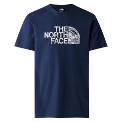 Koszulka sportowa męska The North Face Woodcut Dome Tee Tnf. Niebieskie koszulki sportowe męskie The North Face, m, bez wzorów, z bawełny, bez kołnierzyka, bez ramiączek, trekkingowe. Za 239.00 zł.