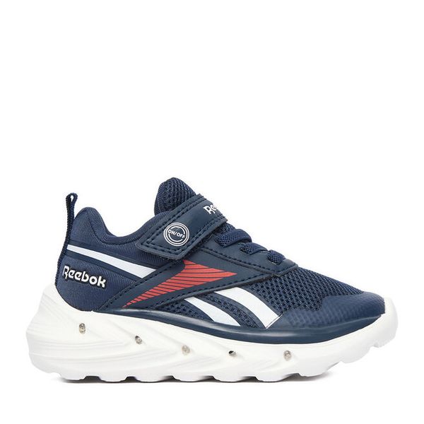 Sneakersy Reebok. Niebieskie trampki i tenisówki chłopięce Reebok, bez wzorów, bez zapięcia. Za 129.99 zł.