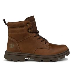 Buty męskie zimowe Caterpillar PRACTITIONER MID. Brązowe buty sportowe męskie Caterpillar, bez zapięcia, trekkingowe. Za 479.99 zł.
