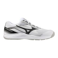 Buty halowe Mizuno Cyclone Speed 5. Białe obuwie sportowe damskie Mizuno, bez wzorów, do siatkówki. Za 296.50 zł.