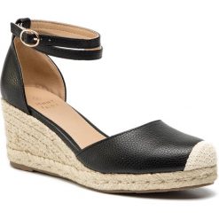 Espadryle JENNY FAIRY - LS4971-06 Black. Czarne klapki damskie Jenny Fairy, bez wzorów, ze skóry ekologicznej, bez obcasa, na obcasie, bez zapięcia. Za 99.99 zł.