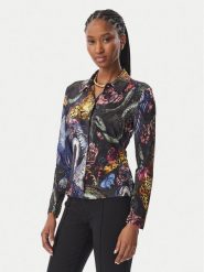 Just Cavalli Bluzka 81PAL228 JS566 Kolorowy Slim Fit. Bluzki damskie Just Cavalli, bez wzorów, z wiskozy, bez kołnierzyka, bez ramiączek. Za 1,095.99 zł.