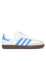 Adidas Sneakersy Samba Og KZ8681 Biały. Białe buty sportowe dziewczęce Adidas, bez wzorów, ze skóry, bez zapięcia. Za 299.99 zł.