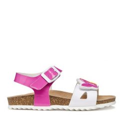 Sandały Geox. Sandały dziewczęce Geox, bez zapięcia. Za 249.99 zł.